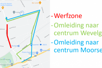 Asfalteringswerken gedeelte Roeselarestraat, tussen de Neerhofstraat en de spoorweg